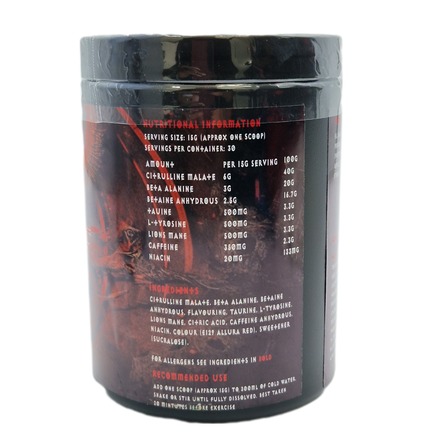 Native Strength and Iron Nutrition El Diablo Pre Workout