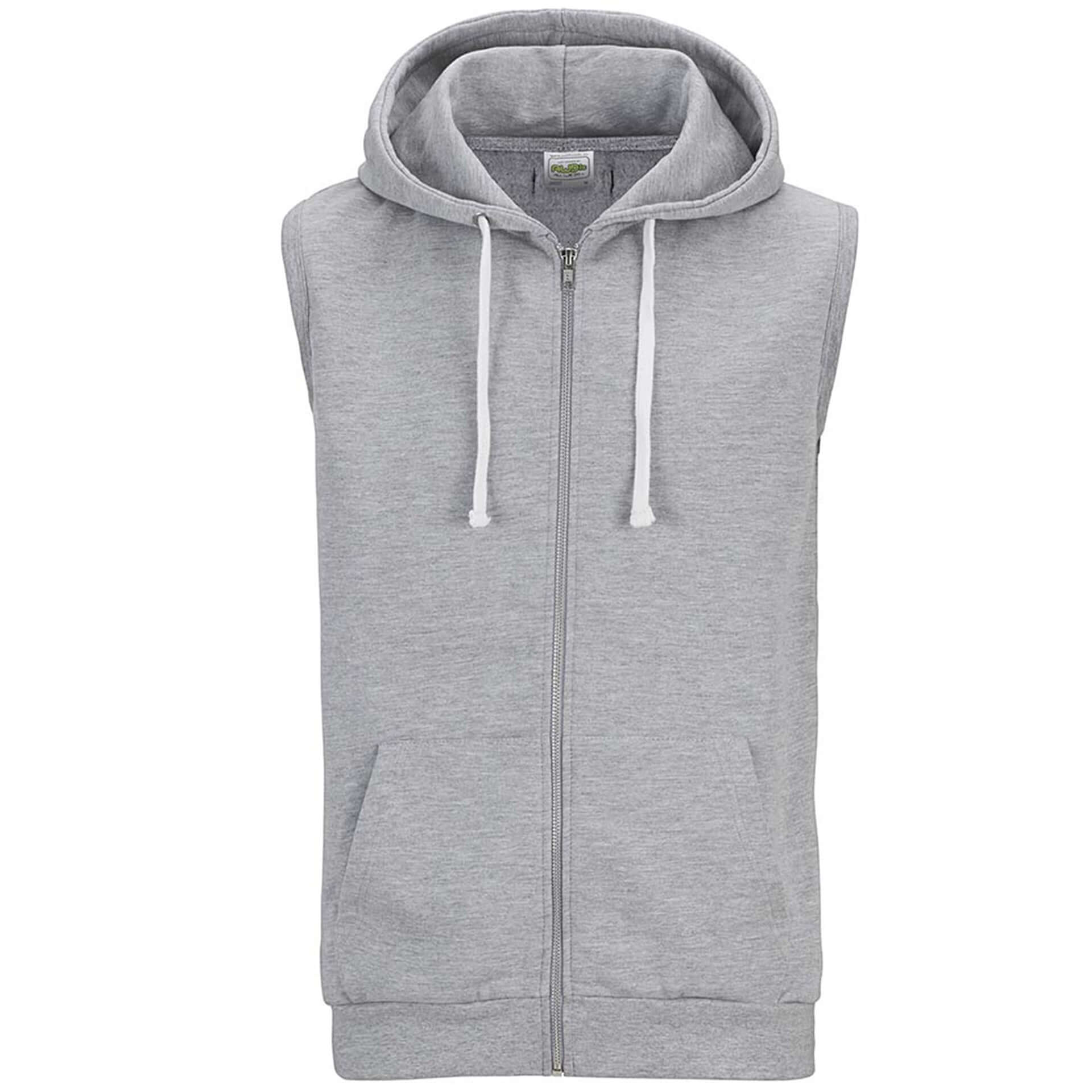 Sleeveless Zoodie front grey