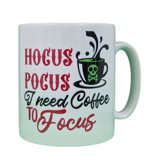 Rude Funny I Need Coffee To Focus Mug