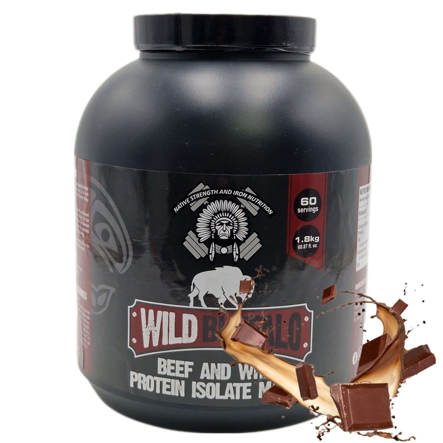 Wild Buffalo Beef and Whey Protein Isolate Matrix Choclate