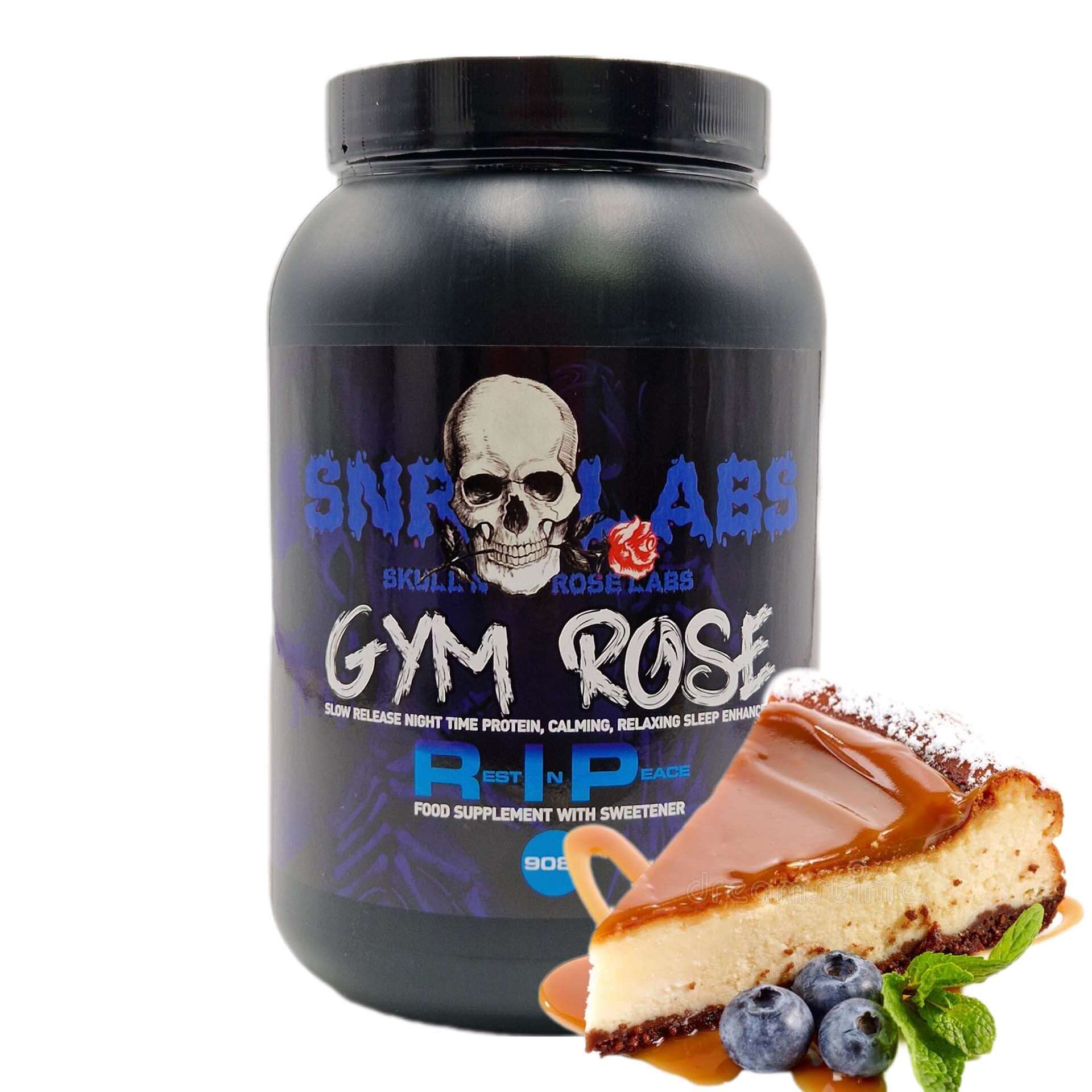 SNRLabs Gym Rose RIP night time protein Blueberry Caramel
